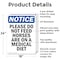 Signmission Please Do Not Feed Horses Are, 18 in W x Rectangle, Aluminum OS-2PACK-NS-A-1824-V-17377 - alternate 6